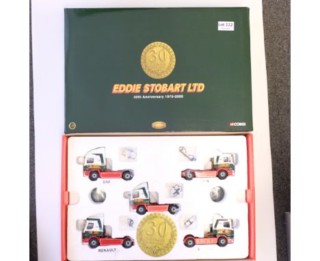 Manufacturer - Corgi | Description - 5 Tractor Unit Set 30 Anniversary Set - Eddie Stobart | Stock Code - 76901 | Model Condi