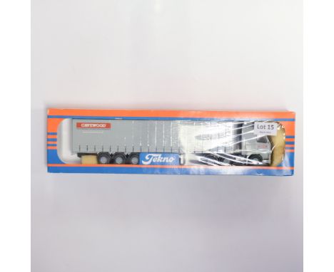 Manufacturer - Tekno | Description - Volvo FH12 Curtainside Trailer - Cavewood | Stock Code - N/A | Model Condition - 5/5 | B