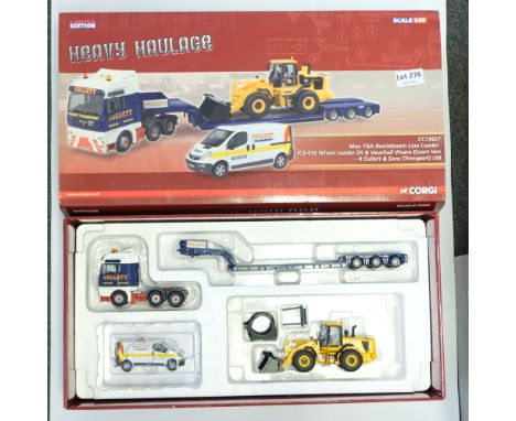 Manufacturer - Corgi | Description - MAN TGA Nooteboom Trailer &amp; JCB 456 Load &amp; Vauxhall Van - R Collectt &amp; Sons 