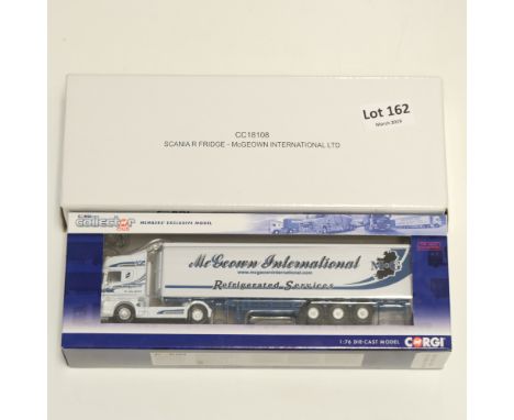 Manufacturer - Corgi | Description - Scania R Fridge Trailer - McGeown International LTD | Stock Code - CC18108 | Model Condi