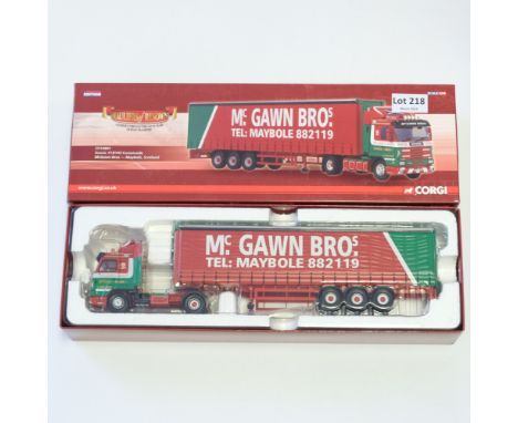 Manufacturer - Corgi | Description - Scania 113/143 Curtainside - McGawn Bros | Stock Code - CC14801 | Model Condition - 5/5 