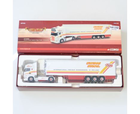 Manufacturer - Corgi | Description - Scania R Series Topline Fridge Trailer - Ewings Bros | Stock Code - CC13723 | Model Cond