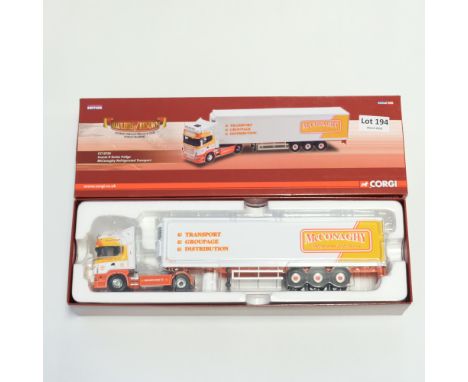 Manufacturer - Corgi | Description - Scania R Serise Reefer Trailer - McConaghy Refrigerated Transport | Stock Code - CC13726