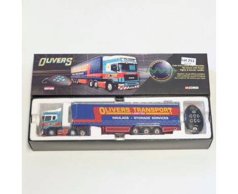 Manufacturer - Corgi | Description - Scania Topline Curtainside Trailer - Olivers Transport | Stock Code - CC12937 | Model Co