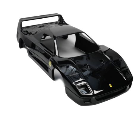 A 1:3 scale fibreglass 'Ferrari F40' body shell,modern, cast from an original produced by Pininfarina/Ferrari for shows and m