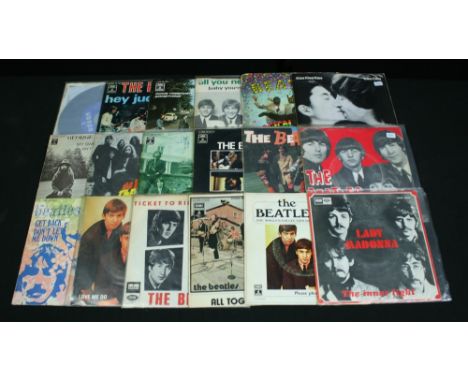 SPAIN - Collection of 18 x EPs and 7" singles all in picture sleeves to include copies of the Beatles' Love Me Do (10C006-005