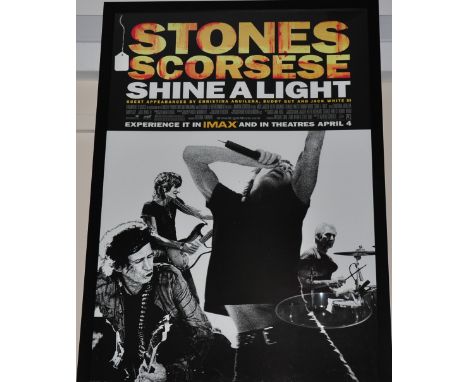 Martin Scorsese's Rolling Stones Shine a Light promotional film poster, 100 x 68 cm