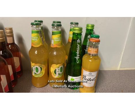 9X ASSORTED FRUIT JUICES INCL. J20, APPLETISER AND BRITVIC / COLLECTION LOCATION: OLD WOKING DISTRICT RECREATION CLUB, 33 WES