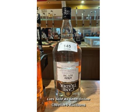 CANE TRADER WHITE RUM, 1.5L, 37.5% VOL / COLLECTION LOCATION: OLD WOKING DISTRICT RECREATION CLUB, 33 WESTFIELD ROAD, WOKING,