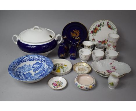 A Collection of Various Ceramics to comprise Poole Bowl, Various Limoges Items, Aynsley Vase, Teacups, Wedgwood Vase, Tureen,