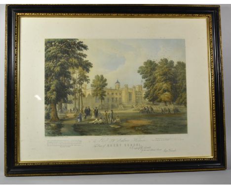 A Framed Print of Rugby School, 50x34cm 
