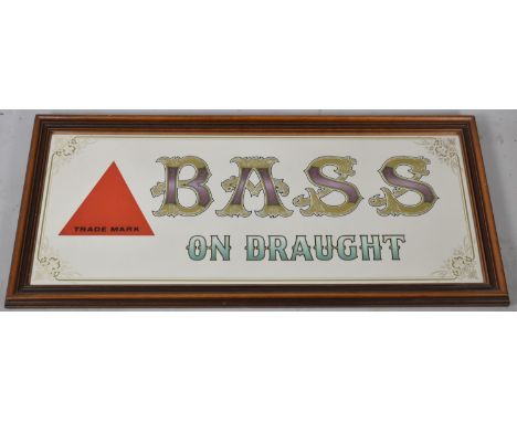 A Reproduction "Bass on Draught" Wall Mirror, 81cm Wide 