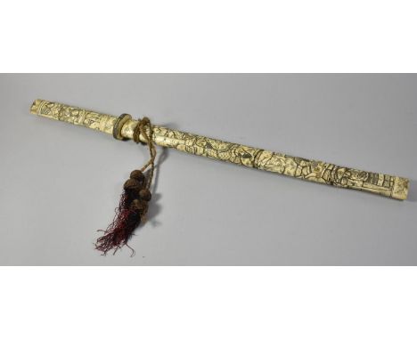 A Japanese Bone Katana, 69cm Long
