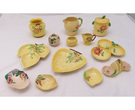 A quantity of Carltonware a toast rack, a honey pot and cover and bonbon dishes (13)