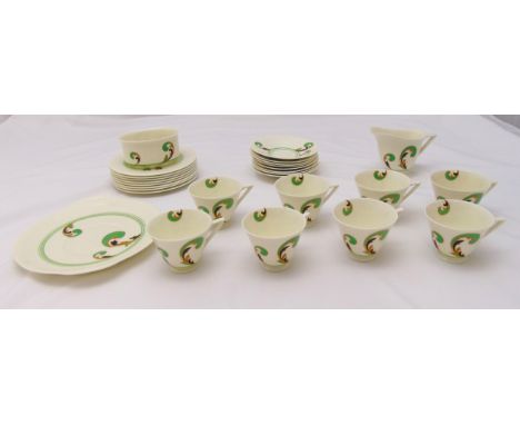 Royal Doulton eight place setting teaset to include cups, saucers, plates, milk jug and sugar bowl (27)