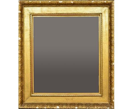 A 19th century gilt Frederick Watts portrait frame87 x 96 cm, the aperture 59 x 68.5 cm.   CONDITION REPORTS:  Generally good