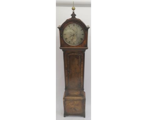 A MAHOGANY LONGCASE CLOCK the silvered dial inscribed to James Howden, Edinburgh, with two subsidiary dials ,213cm high Condi