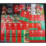 Wales v Ireland & I v W 1963-2015 Rugby Programmes (31): To inc 1963, 1965, 1973, 1975, 1977, 1979(