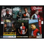 London Rugby Programme Miscellany (7): To inc Harlequins v L Irish Mar 2002 & Dec 2010, v Munster (H