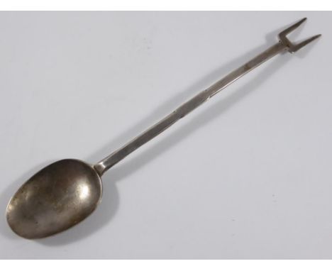 RARE CHARLES II SILVER SUCKET FORK