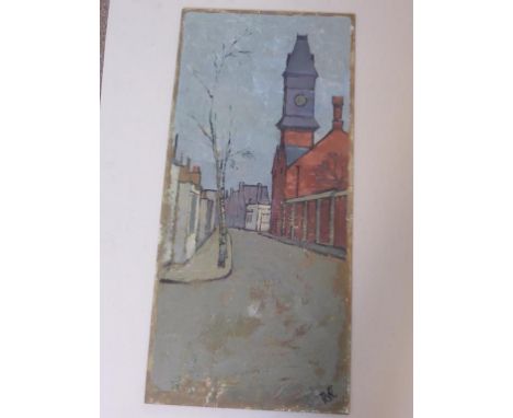 RUTH VAN  RUYCKEVELT (ROYAL WORCESTER PORCELAIN ARTIST), 2 OILS, ONE DEPICTING CHELTENHAM STREET SCENE APPROX. 84 X 38, THE O