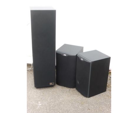 PR. BOWERS AND WILKINS DM 601 S2 SPEAKERS AND A SINGLE RTL 2 TDL FLOOR STANDING SPEAKER