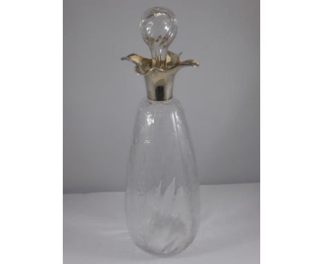 SILVER MOUNTED DECANTER