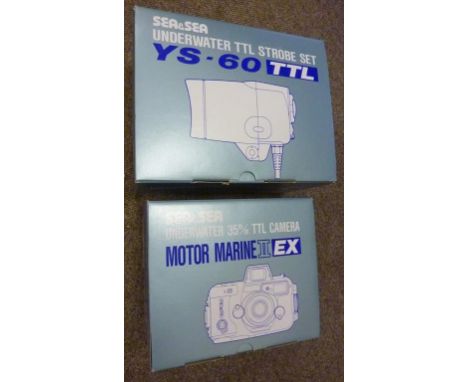 CAMERA, SEA & SEA UNDERWATER 35MM MOTOR MARINE II EX & YS-60 TTL STROBE SET