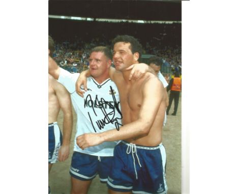 Paul Stewart Tottenham Signed 12 x 8 inch football photo. All autographs come with a Certificate of Authenticity. We combine 