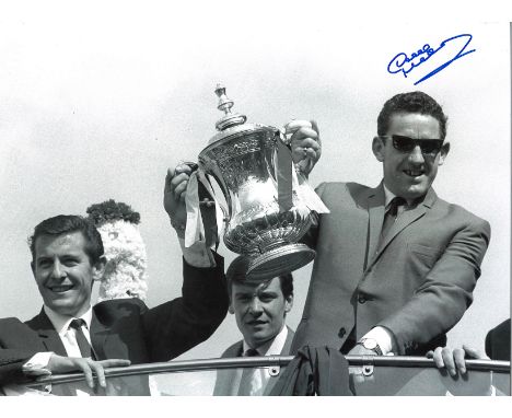 Dave Mackay Tottenham Signed 16 x 12 inch football photo. All autographs come with a Certificate of Authenticity. We combine 