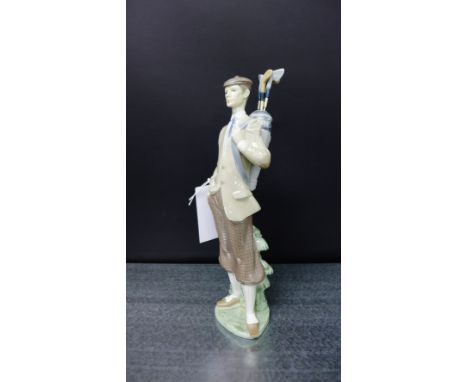 Lladro Spanish porcelain golfer figure, 29cm high