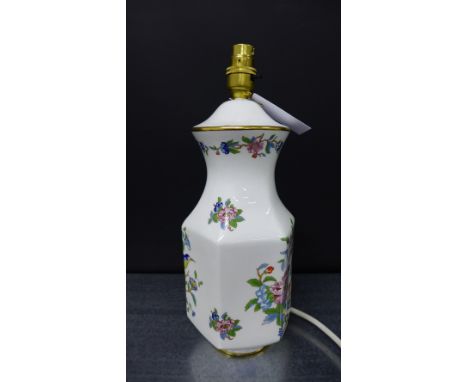 Aynsley floral decorated table lamp base