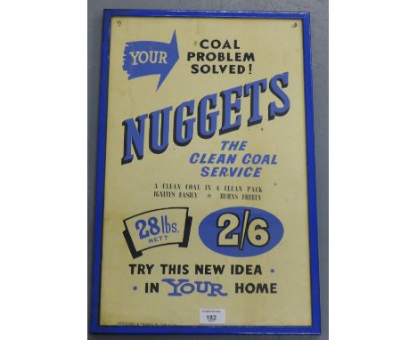 Nuggets - The Clean Coal Service, a N.C.B framed print, 31 x 50cm 