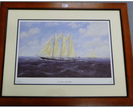 After John. J. Hayes The Winston Churchill, a framed print