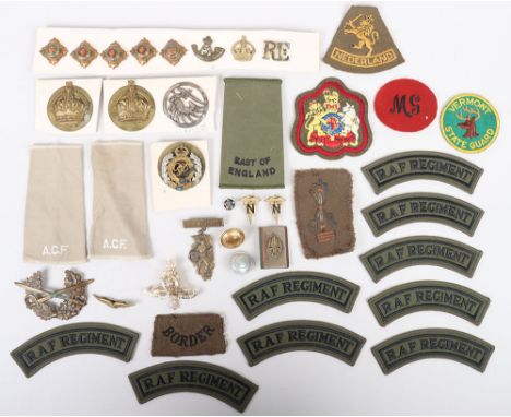 Assortment of cloth & metal badges from various Nations including Spanish, Netherlands, French Parachute Regiment, U.S Army N