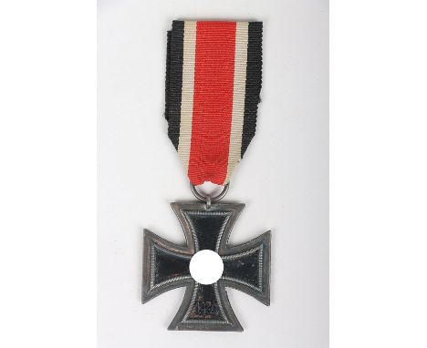 WW2 German Iron Cross 2nd Class: Large size medal with original ribbon ,ring maker stamped 113 for Hermann Aurach Dresden
