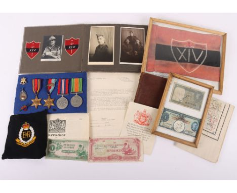 WW2 British Medals, Ephemera & Car Flag of Field Marshal Sir William Slim’s Security in Burma, the grouping all belonging to 