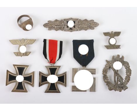 WW2 German Medals and Awards: A selection of post war made examples for the collector to include Iron Crosses and bars ,SS lo