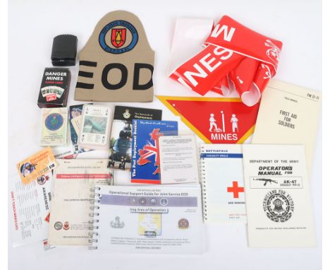 Gulf War operation Desert Storm Explosive Ordnance Disposal Memorabilia: A good selection of items not often encountered to i