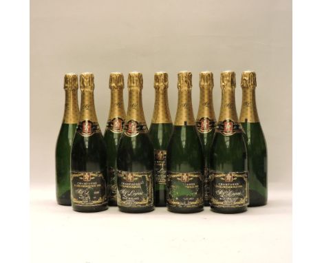Champagne Cuvée Présidence Grand Cru, Blanc de Blancs,  R&amp;L Legras, 1998, nine bottles (two with missing labels, four wit