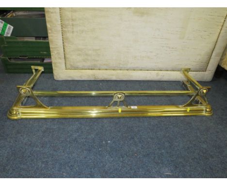 AN ART NOUVEAU BRASS FENDER W-134 CM
