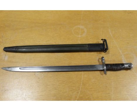 A REMINGTON WWI U.S. BAYONET AND SCABBARD