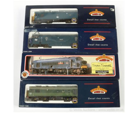 Bachmann OO Gauge BR Diesel Locos comprising 32-411 Bo-Bo two-tone green Class 25 No.D5233, 31-077 1Co-Co1 green Class 46 No.