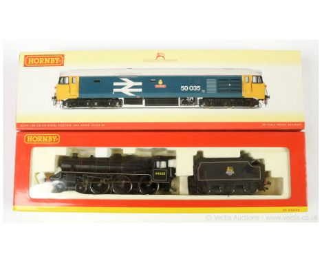 Hornby (China) Steam and Diesel Locos comprising R2322 4-6-0 BR lined black Stanier Class 5 No.44668, condition Near Mint to 