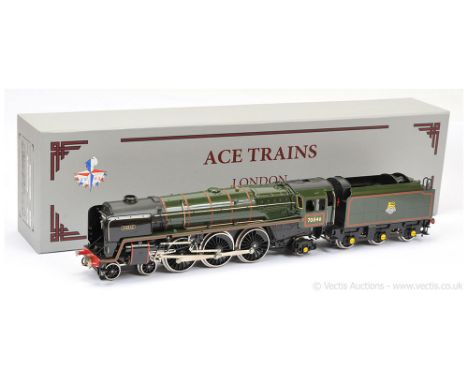 ACE Trains modern issue O Gauge E/27 4-6-2 Loco and Tender BR lined green Britannia Class "Anzac" No.70046, 2/3-rail electric