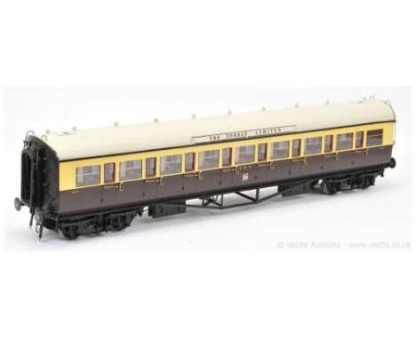 Custom Carriages Gauge 1 1/32nd scale GWR 58ft All 3rd Side Corridor Coach No.5023.  Eight compartment with Excellent interna