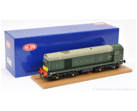 Heljan O Gauge modern issue Ref 2010 Class 20 Diesel Locomotive BR green with small yellow panels.  Appears unused Near Mint 