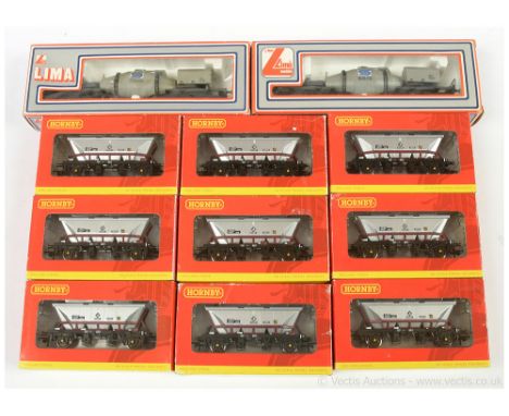 OO Gauge Goods Wagons comprising Hornby (China) 9 x MGR (HFA) Coal Hopper (4 x R6333A, 3 x R6333B and 2 x R6333C), all have s