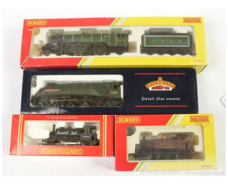OO Gauge Steam Locos comprising Bachmann 31-954A 4-6-2 BR green A4 Class No.60007 "Sir Nigel Gresley", condition Good Plus to