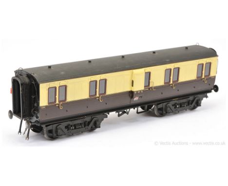 Custom Carriages Gauge 1 1/32nd scale GWR 40ft 3 Centre Brake Van.  No internal detail with the exception of barred glass, th